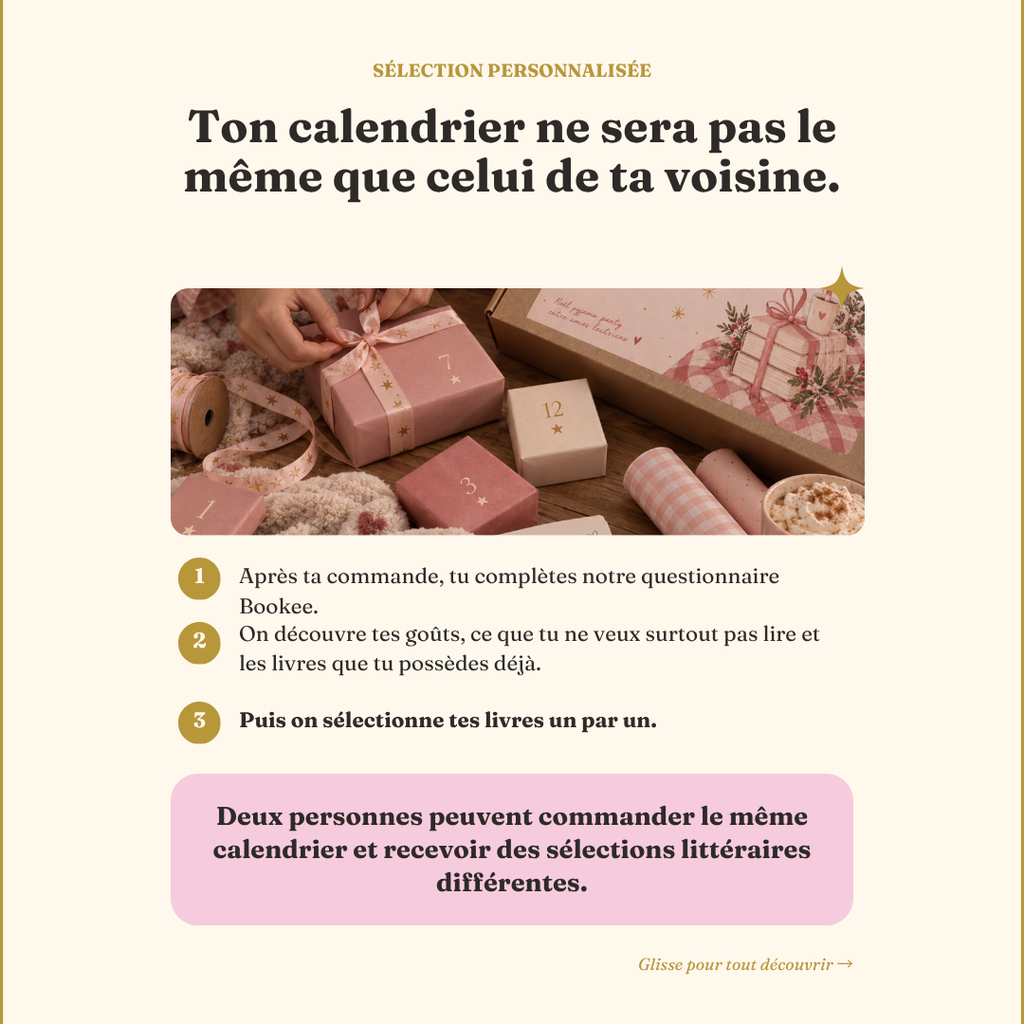 Calendrier de l’Avent littéraire Bookee 2026