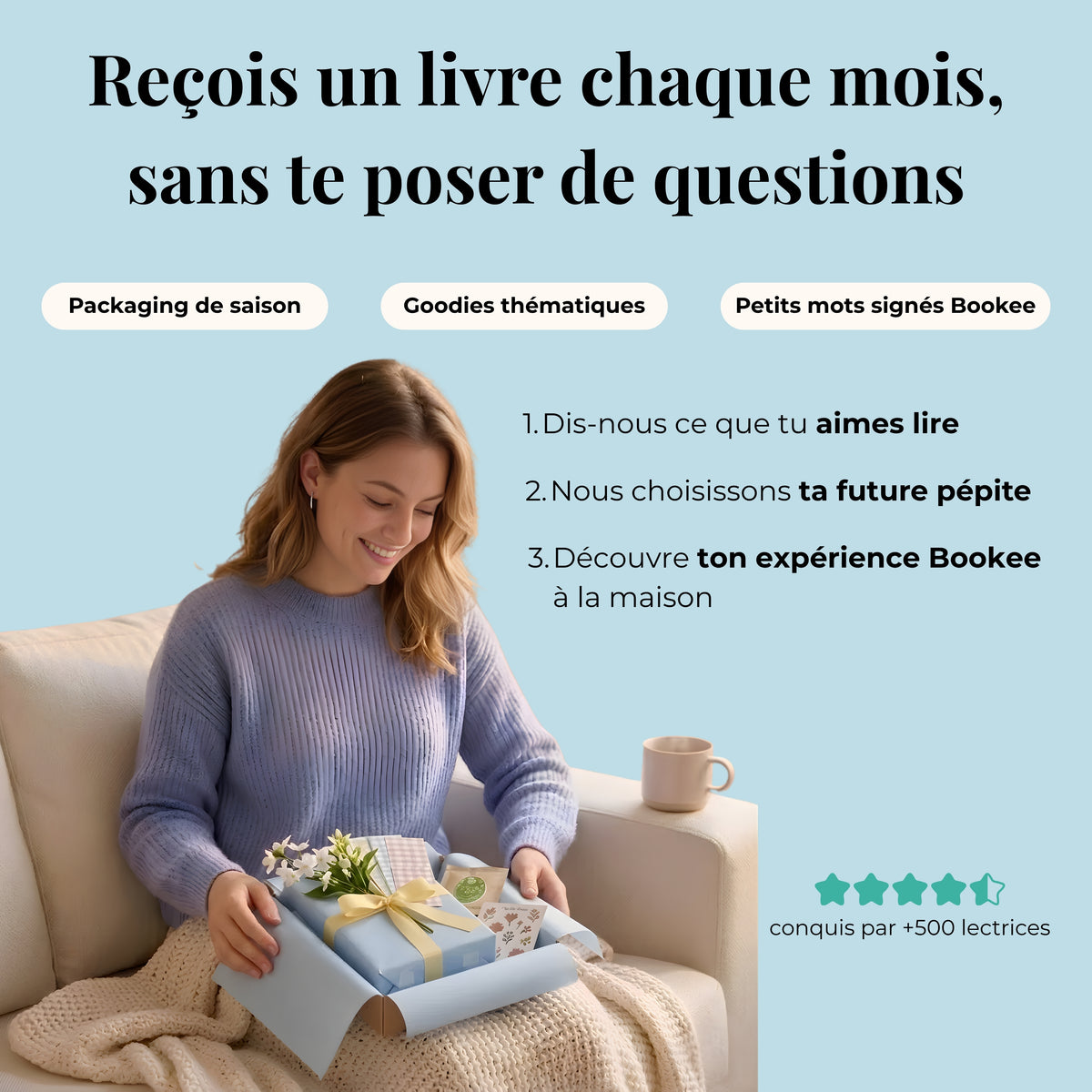 Bookee Découverte - Une box de livres choisie pour vous