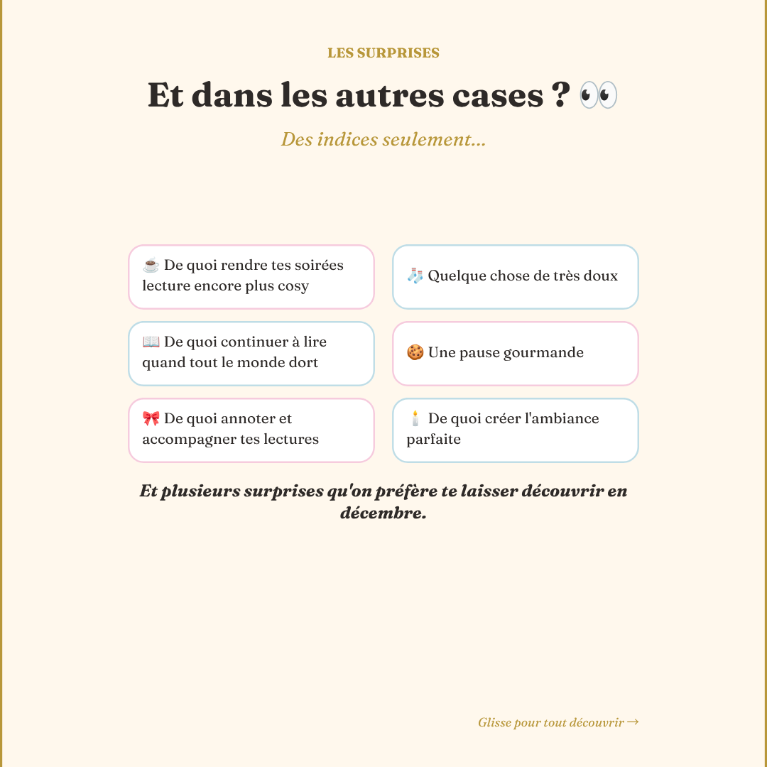 Calendrier de l’Avent littéraire Bookee 2026