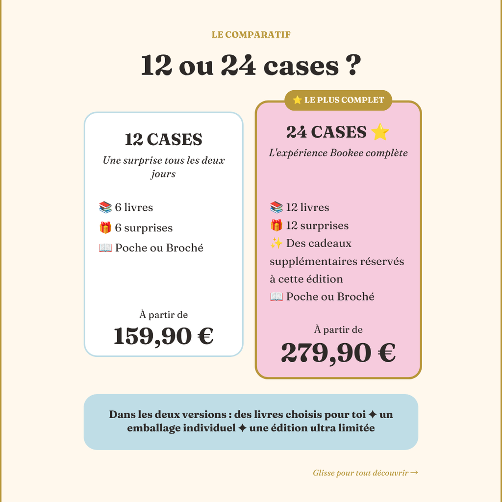 Calendrier de l’Avent littéraire Bookee 2026